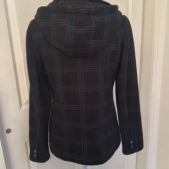 Check Navy Pea Coat - Picture 6 of 6